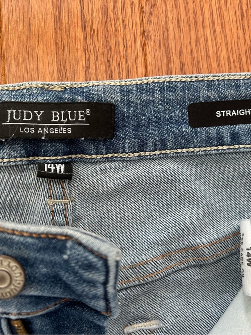 Judy Blue straight leg jeans, 14W - Picture 4 of 9